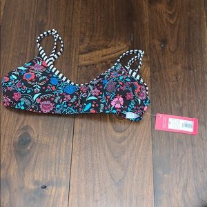 NWT floral bikini top